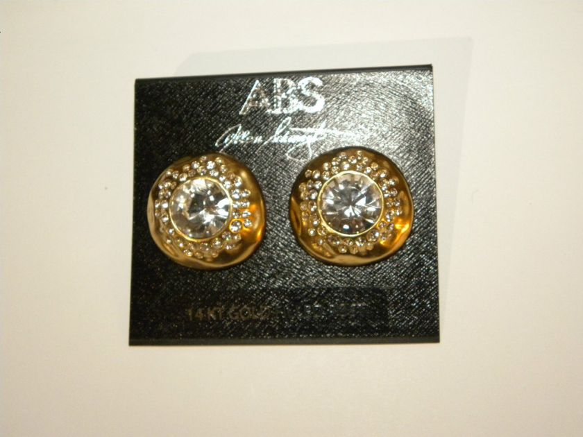 abs by allen schwartz earrings 14kt gold filled post$75  