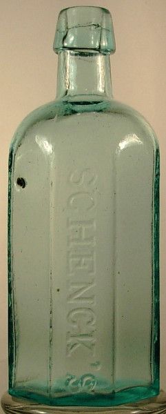 SCHENCKS PULMONIC SYRUP PHILADELPHIA MEDICINE BOTTLE  