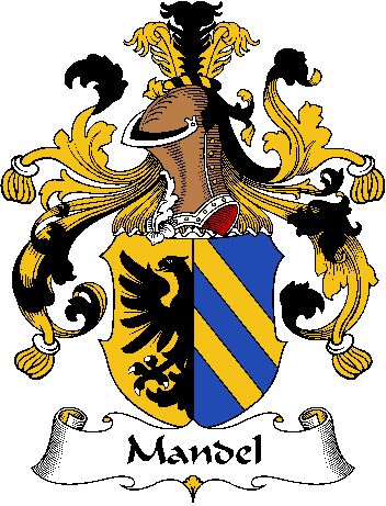 Family Crest 6 Decal  German  Mandel  