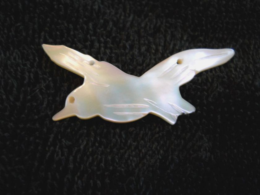 MOTHER OF PEARL HAND MADE FLYING BIRD DECORATIVE BUTTONS  