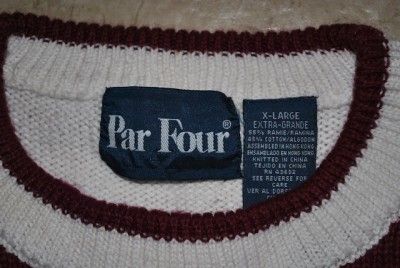 GOLF PAR 4 VINTAGE MENS SWEATER RESEMBLES UGLY CHRISTMAS SWEATER SIZE 