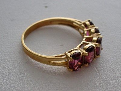 10K GOLD LADIES GARNET RHODOLITE RING   NEW NO SCRAP  