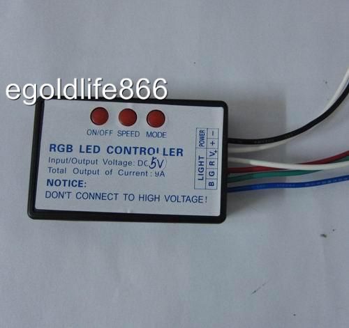 RGB controller LED light controller,DC5V output 9A low power SPEED 