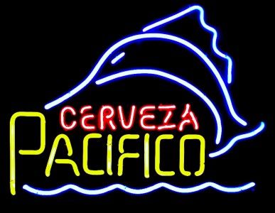 Pacifico Cerveza Beer Sailfish AUTHENTIC USA MADE Neon Bar Sign 