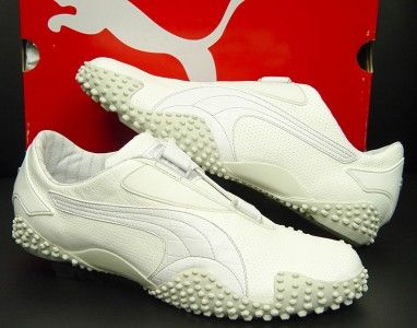 New Puma Mens Shoes Mostro Goat Velcro Sneaker White 349593 01 $120 