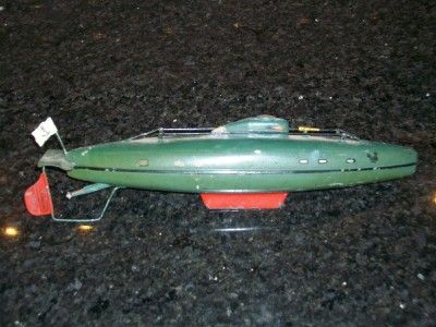 VINTAGE MARKLIN TINPLATE CLOCKWORK WINDUP SUBMARINE  