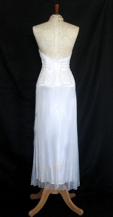 NWT Jessica McClintock White 1920s Wedding Dress Size 12  