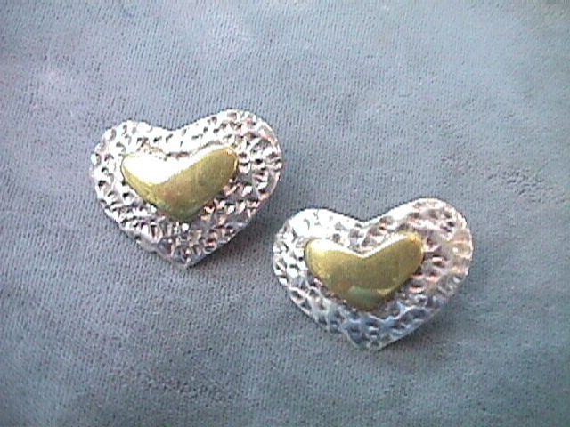 VINTAGE MALDO DESIGNER SIGNED PIERCED EARRINGS  