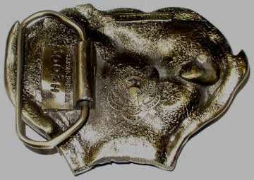 Vintage Jumping Deer Belt Buckle Great American 1982  