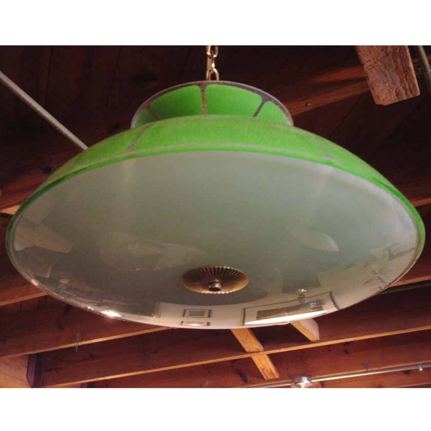 Mid Century Modern Ceiling Glass Lamp  