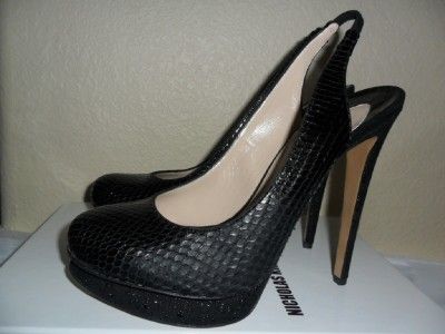 NIB $995 Nicholas Kirkwood python platform shoe 38  