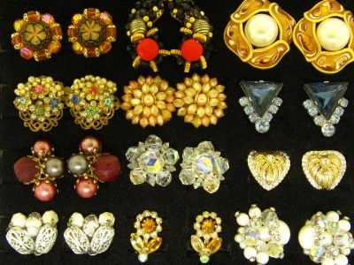   HOBE VENDOME VOGUE HONG KONG GERMANY JAPAN VINTAGE EARRINGS  