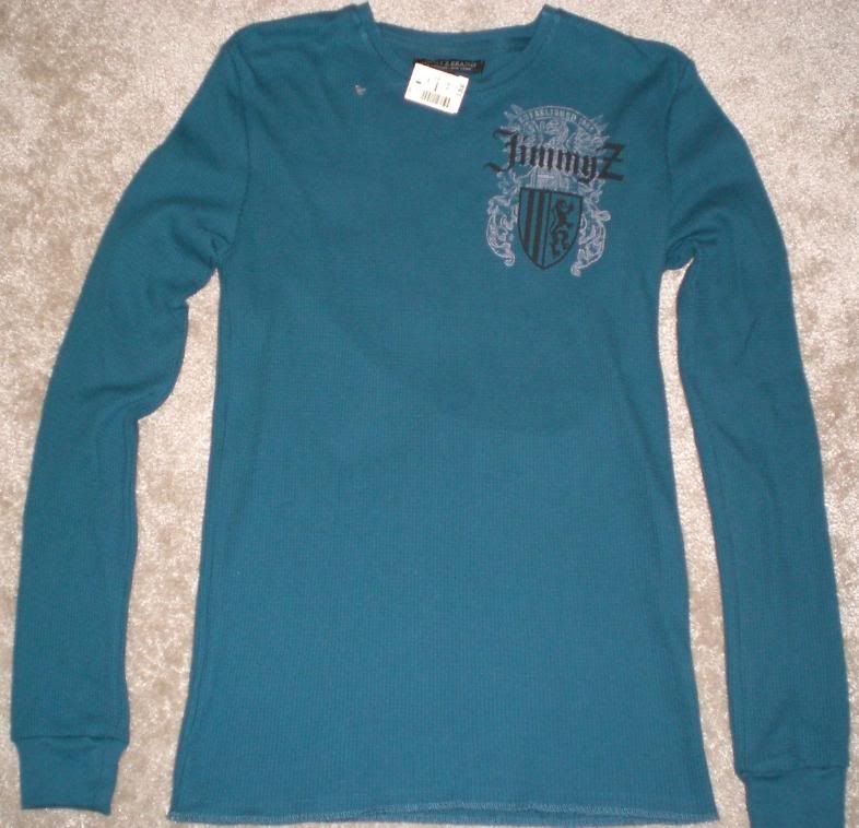 NWT Mens JIMMYZ Graphic Long Sleeve Thermal Shirt  