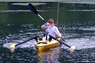 Kayak or Canoe Stabilizers or Outriggers to paddle more confidently or 