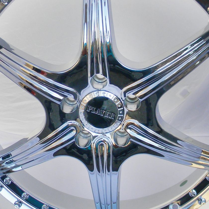   814 22 5x114.3 Chrome Rims Wheels 24 Jeep Murano FX35 Tacoma  