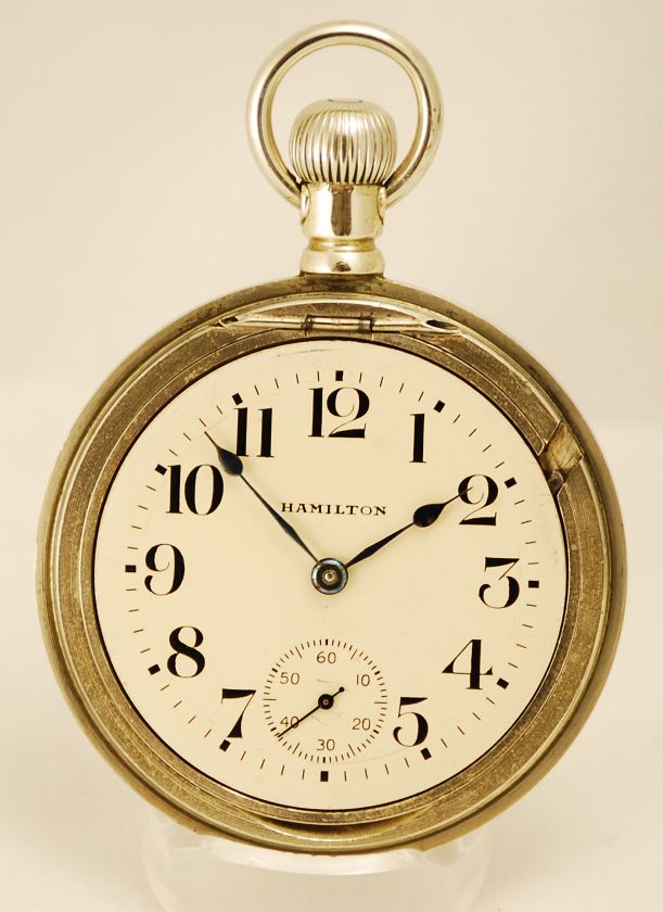 1903 Hamilton Watch Co 940 21 Jewels  Size 18 Gold Engraved Lettering 