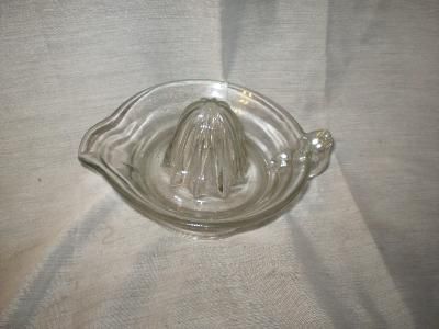 Depression Glass, Clear, Orange/Lemon,Juicer  