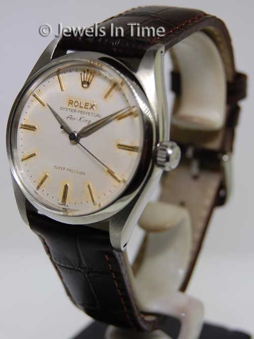 Rolex Mens Vintage Air King 6552 Steel Automatic  