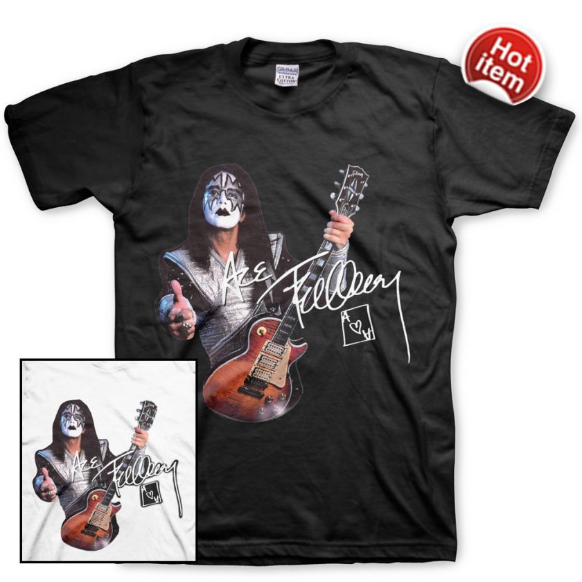 KISS GUITARIST ACE FREHLEY Rock Band T Shirt S 3XL  