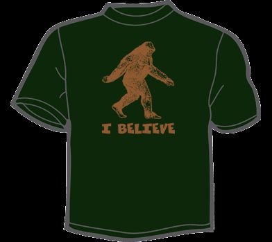 SASQUATCH I BELIEVE T Shirt MENS funny vintage bigfoot  