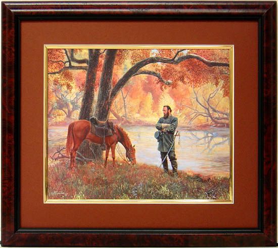 Cross Over The River By Mort Kustler Framed  