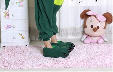 11 Dinosaur Cosplay Adult Plush Slippers Warm  