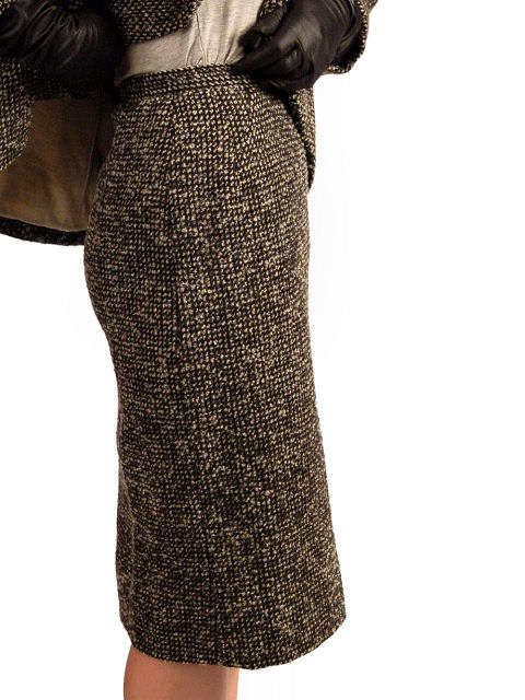 VINTAGE SALT & PEPPER MOHAIR TWEED SUIT 1940’S by WILMA