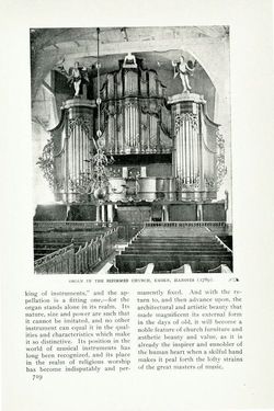 1904 Antique Article, CHURCH ORGANS. Organ  