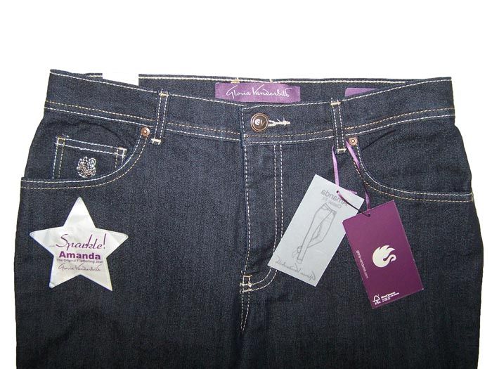 Gloria Vanderbilt Amanda Classic Sparkle Jeans DrkWashÖ  