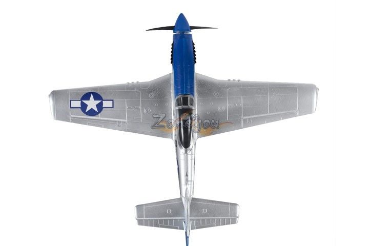 Mini P51 Mustang RC EPO Airplane 690mm 4Ch Remote Control Free 