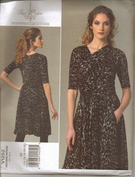 Vogue Sewing Pattern Tracy Reese American Designer Misses w/ Plus Size 