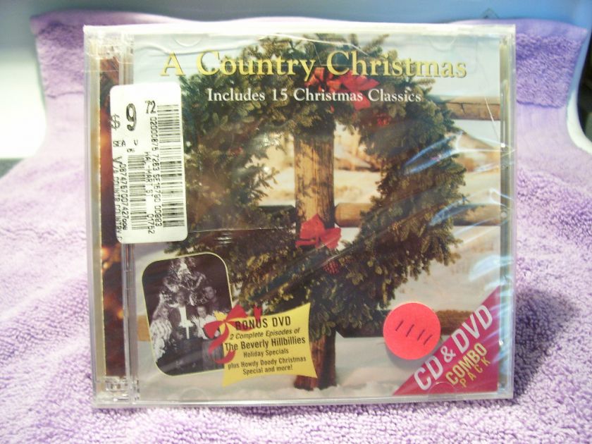 COUNTRY CHRISTMAS   VARIOUS ARTISTS   CD/DVD COMBO PACK  SYNERGY 
