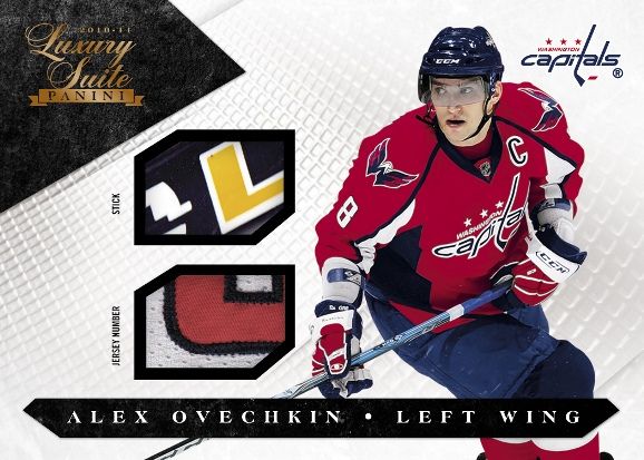 LUXURYSUITEHOCKEY OVECHKIN DUAL 2010 11 Panini Luxury Suite Hockey