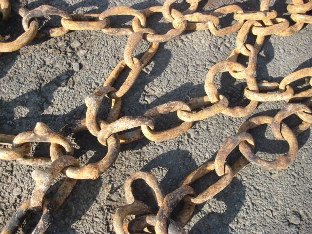 23.1 x 26 Log Skidder Tire Chains SET of 2 ** used  