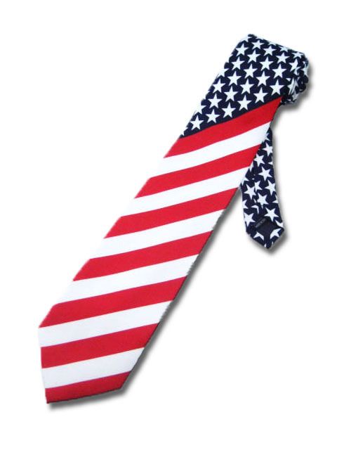 NEW AMERICAN FLAG NECKTIE UNITED STATES AMERICA USA TIE  