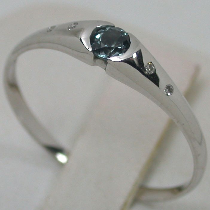 31 CARATS 14K SOLID WHITE GOLD NATURAL ALEXANDRITE SOLITAIRE DIAMOND 