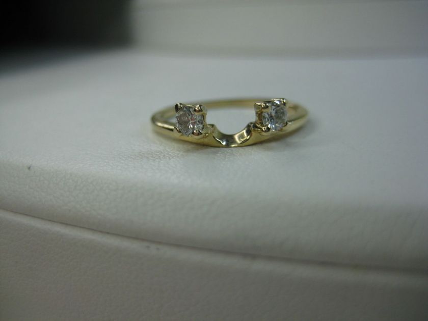 14K Wrap Enhancer Ring Guard Size 4 1/5 Carat  