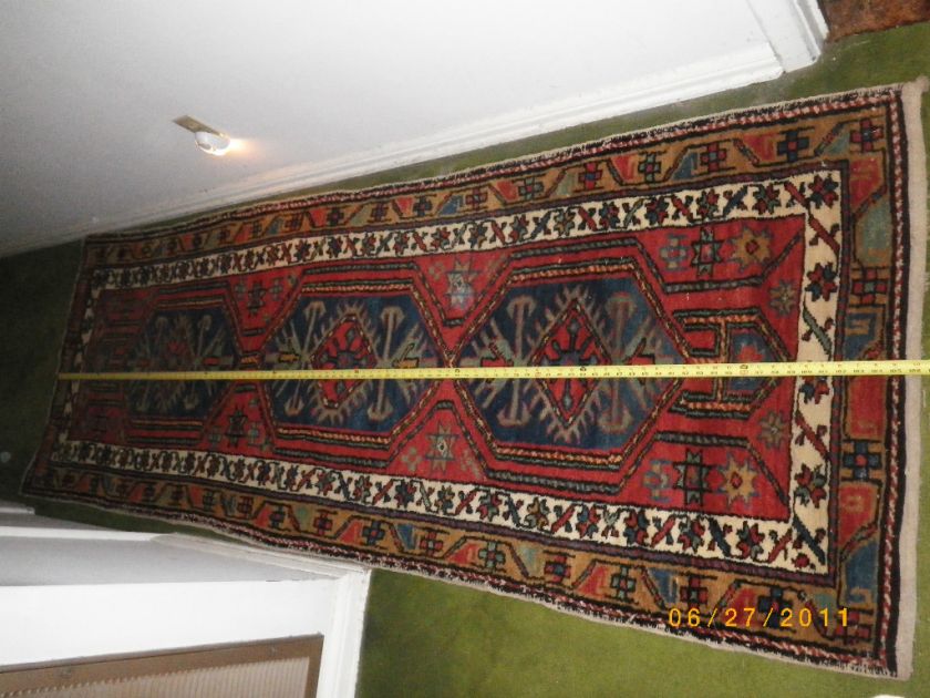 AVAKIAN BROS. ANTIQUE PERSIAN CARPET/RUNNER OVER 8FT  