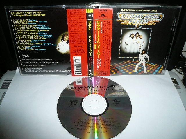 SATURDAY NIGHT FEVER OST JAPAN CD OBI 2200yen BEE GEES  