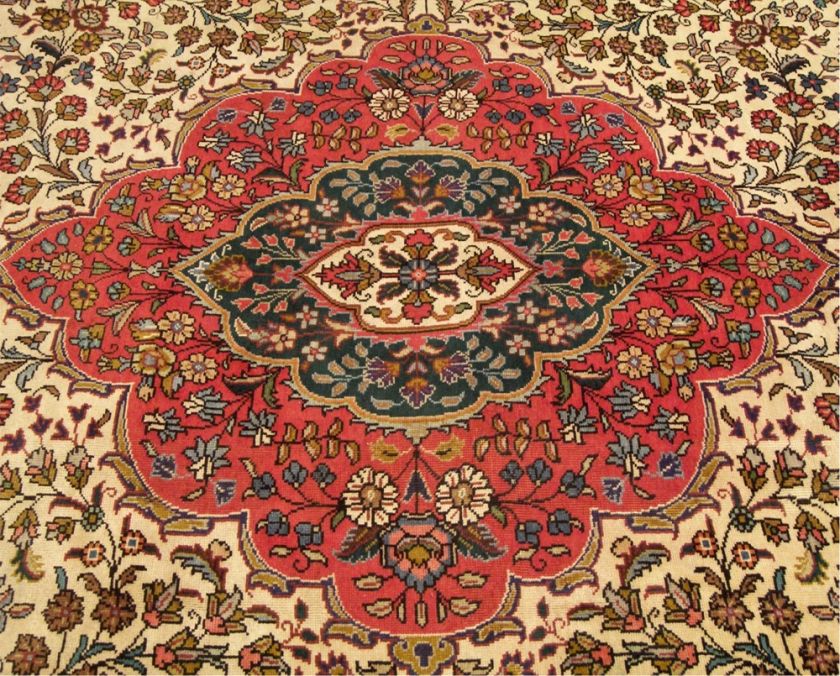   Handmade 1950s Persian Tabriz Bidjar Wool Rug. Excellent Condition