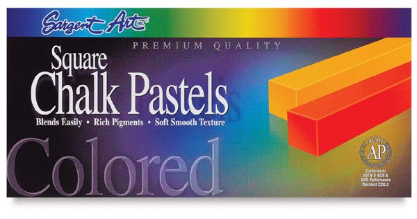 Sargent Art 12ct Square Chalk Pastels Colored 042229241123  