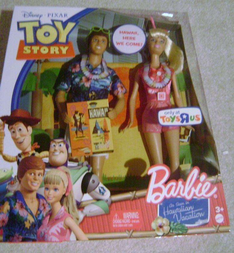 Barbie Ken Hawaiian Vacation Toy Story Cars Doll Set  