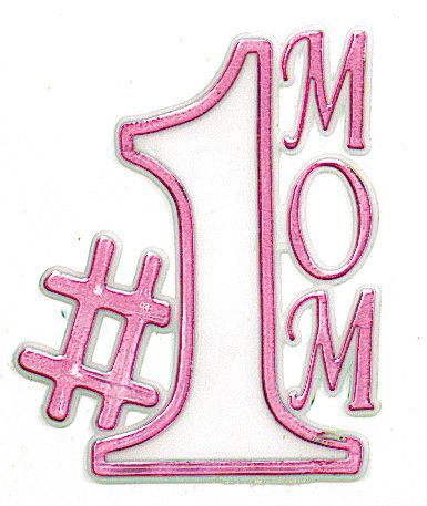   Picks #1 MOM White with Pink for Gift Baskets, Crafts, Centerpieces