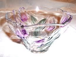   CRYSTAL SPRING DEBUT TULIP BOWL 6, MADE IN GERMANY, NEW IN THE BOX