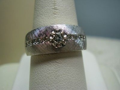 Nice 14K White Gold Diamond Band  