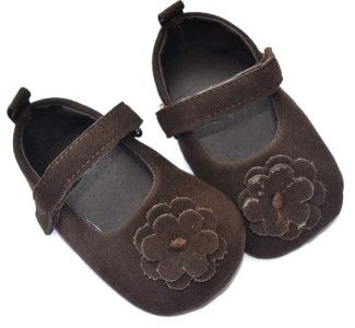Dark brown bow Mary Jane kids toddler baby girl shoes size 1 2 3 
