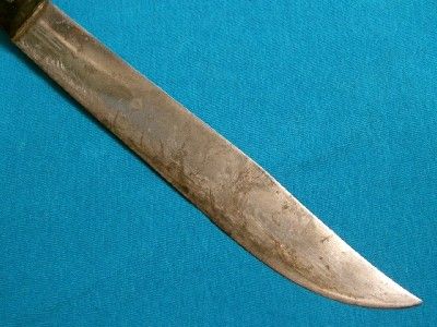 BIG ANTIQUE FIGURAL EAGLE HEAD HORN SURVIVAL BOWIE KNIFE KNIVES 