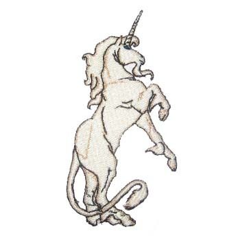 Unicorn Cream Rearing Epic Magical Horse Iron on Patch  