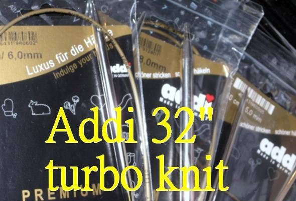 32 Addi 80cm Circular Knitting Needles turbo knit  