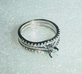 14K VINTAGE RING GUARD DIAMOND SET   5.75   LB1457  